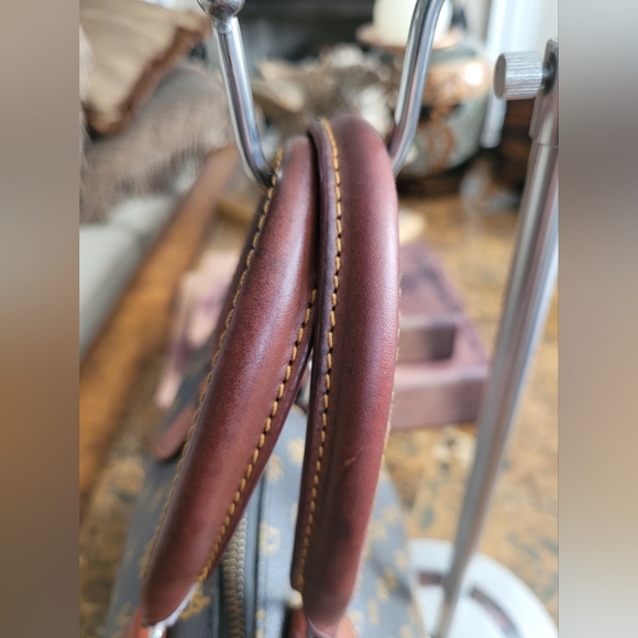 Dooney & Bourke Brown and Tan Monogrammed Men's Bag - Picture 5 of 10